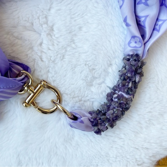 Monogram Scarf Necklace - Picture 2 of 6